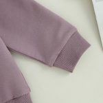 Sduydiosy Toddler Baby Girls Fall Outfits Long Sleeve Crew Neck Letters Print Sweatshirt Top with Pants Cute Newborn Clolthes - Image 6
